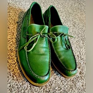 Kenneth Cole Reaction Men’s Green  Loafers Slip On Top Sider Boat Deck Sz 9.5